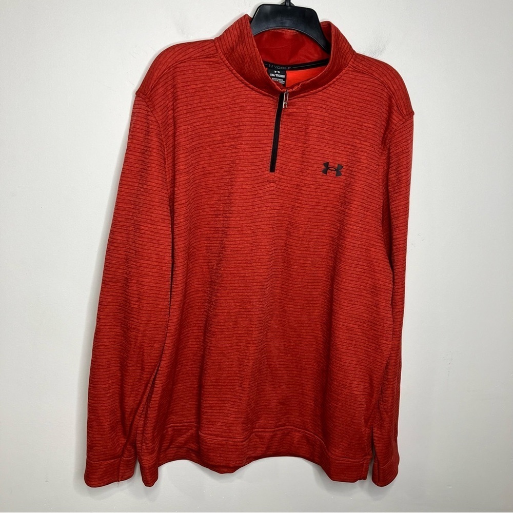 Under Armour storm golf quarter zip pullover rust color size‎ XXL